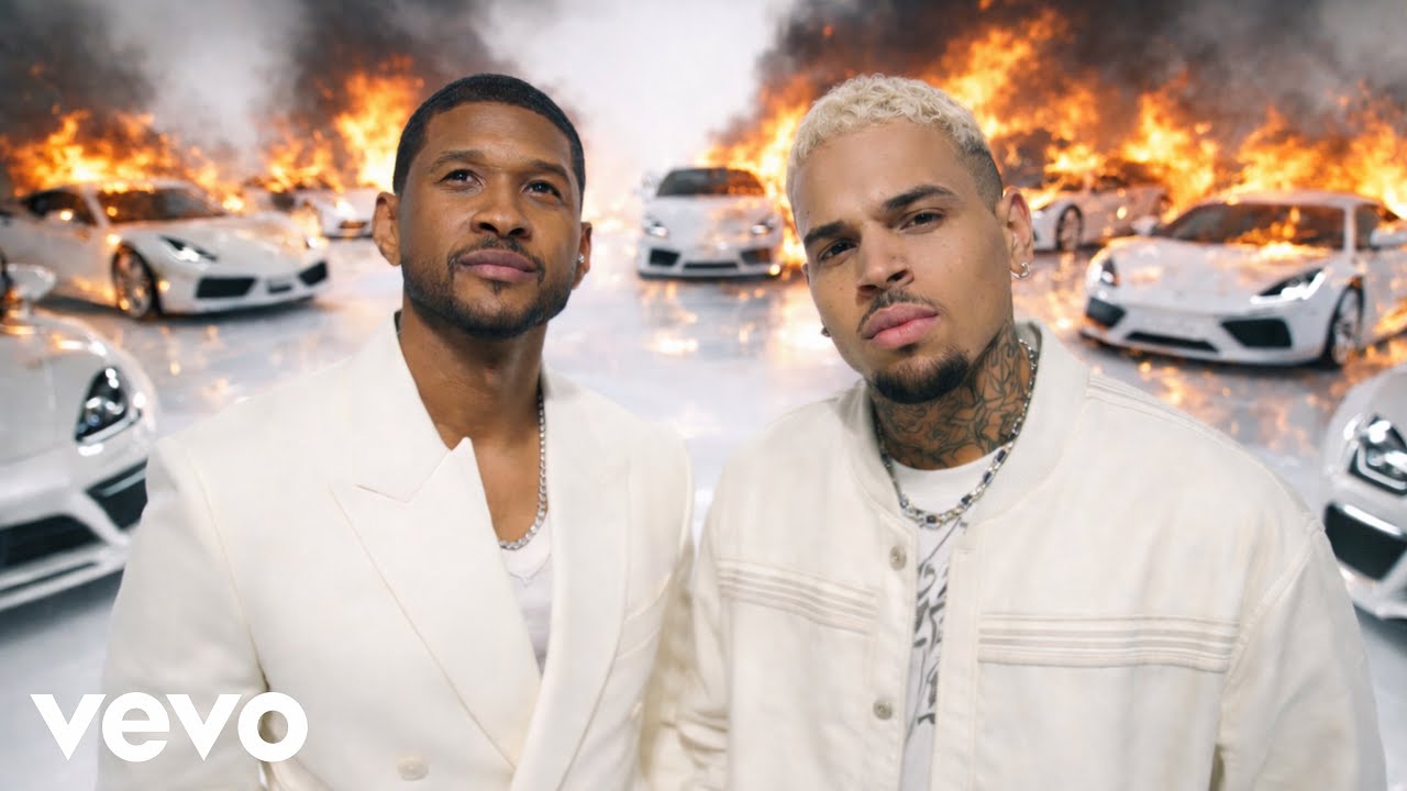 Chris Brown ft. Usher - Let It Burn (Official Lyric Video)