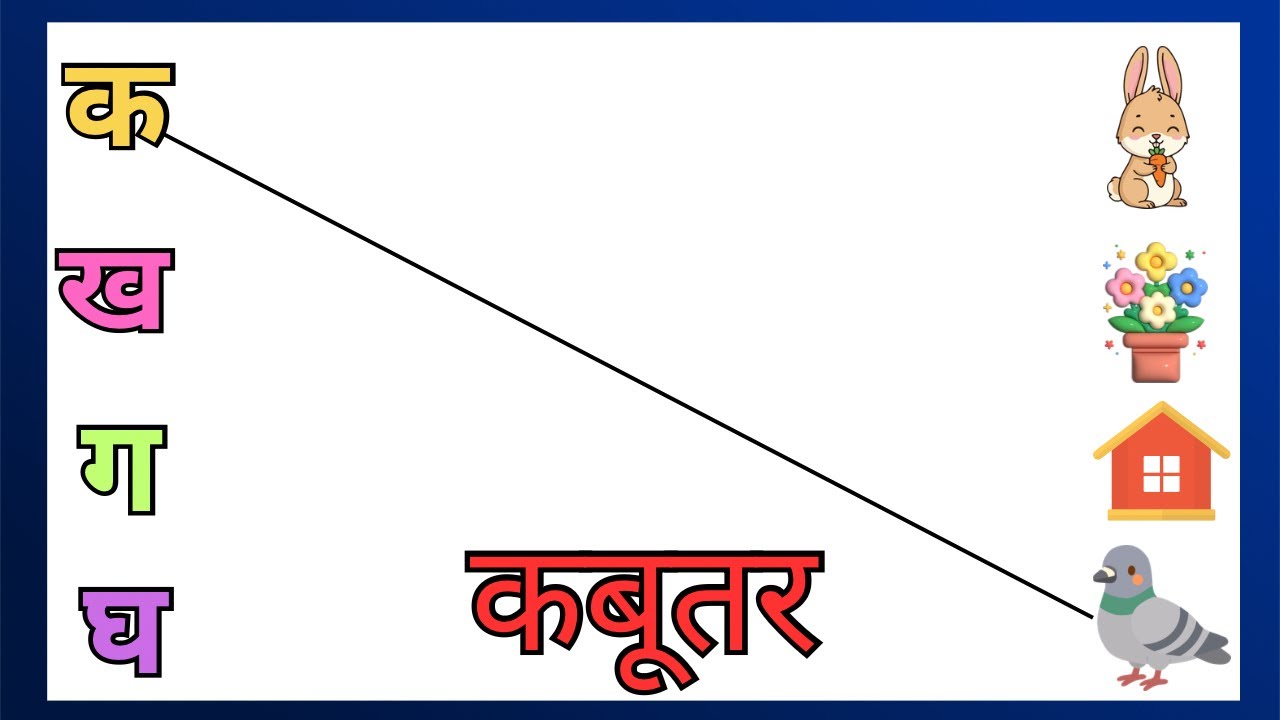 क से कबूतर ख से खरगोश | हिन्दी व्यंजन | हिन्दी वर्णमाला | k se kabutar kh se khargosh | क ख ग घ 