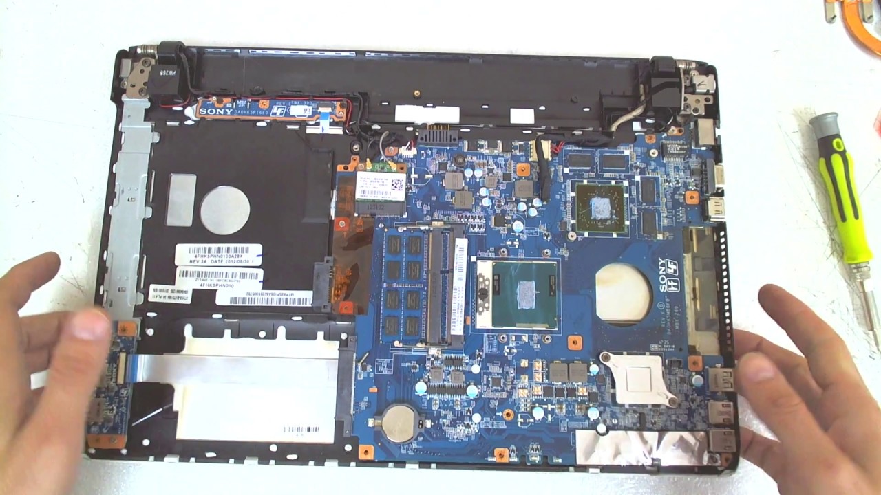 Sony SVE151G13M / SVE1512E1EW Disassembly / FAN Cleaning