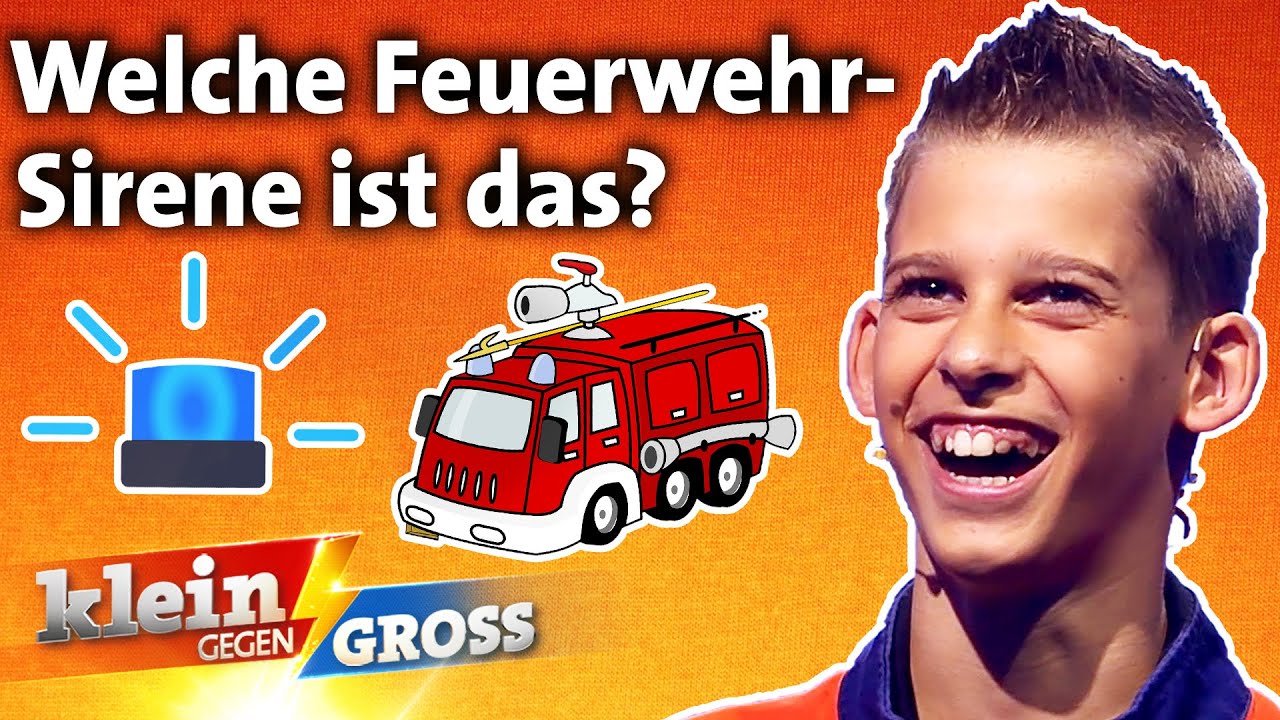 Nico kann 100 Feuerwehr-Sirenen aus der ganzen Welt unterscheiden! | Klein gegen Groß