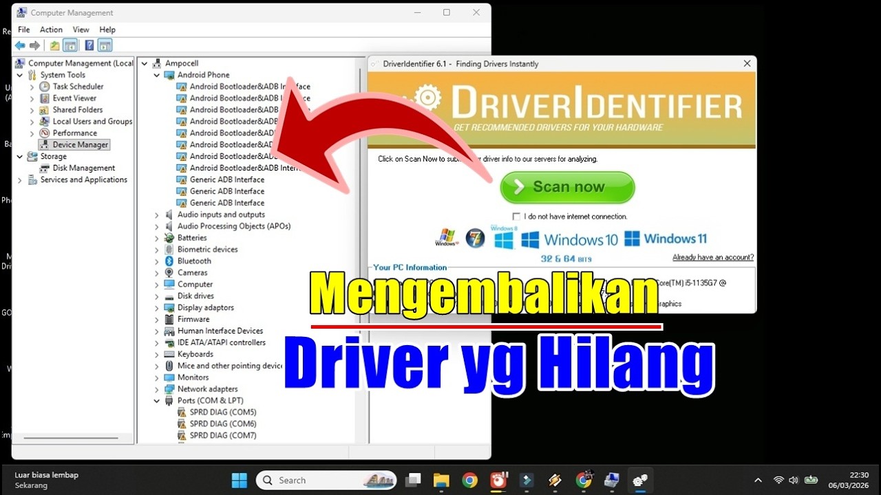 Cara Mengembalikan Driver Laptop/PC