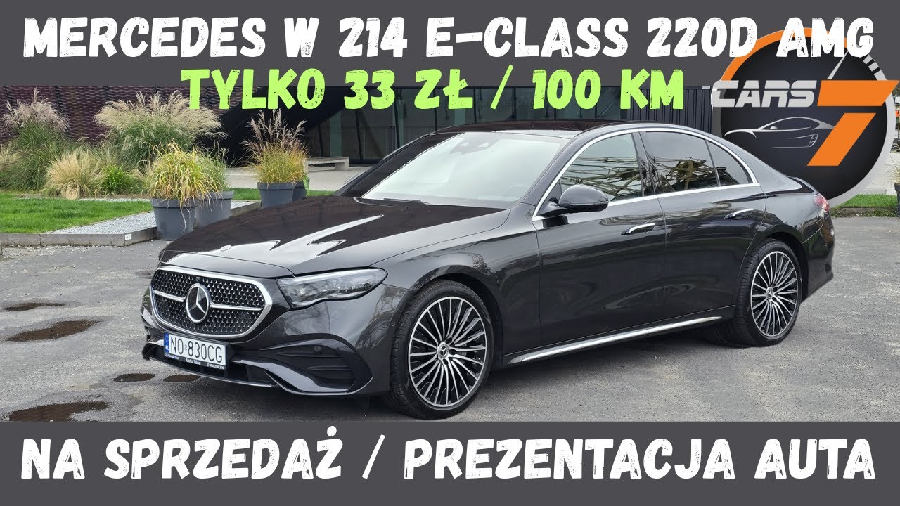Mercedes E 220d AMG &ndash; recenzja i prezentacja auta na sprzedaż. 33 zł za 100 km? NOWY MERCEDES W214