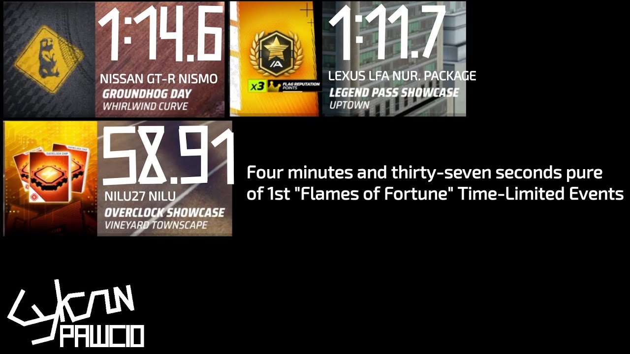 Asphalt Legends - 4 minutes and 37 seconds pure of  TLE in 