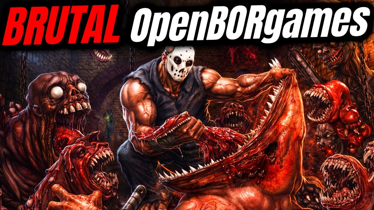 10 MONSTROUS & BRUTAL Modern Arcade & Retro-Style OpenBORGames You Must Play RIGHT NOW!