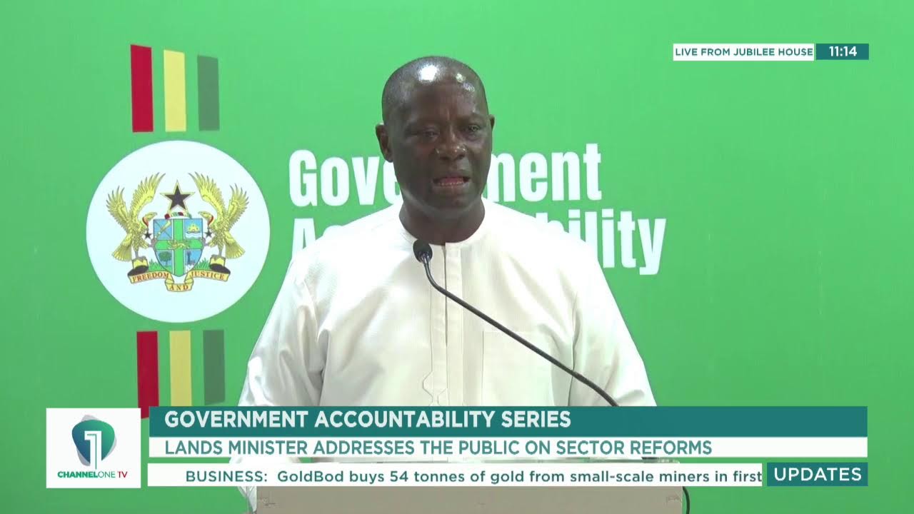 🚨Channel One TV LIVE!!! | Government Accountability Series with Lands Minister Armah-Kofi Buah