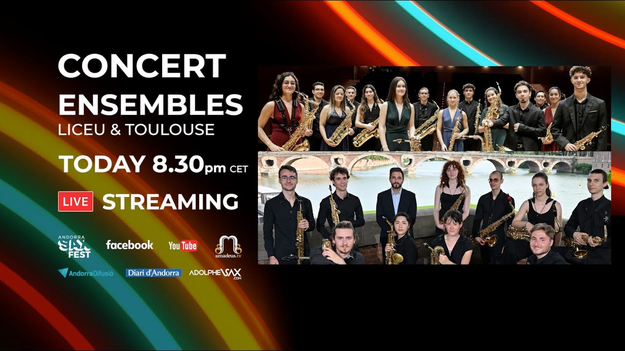 FULL CONCERT: ENSEMBLES SAXOPHONES LICEU & TOULOUSE. ANDORRA SAXFEST. (01/04/24)