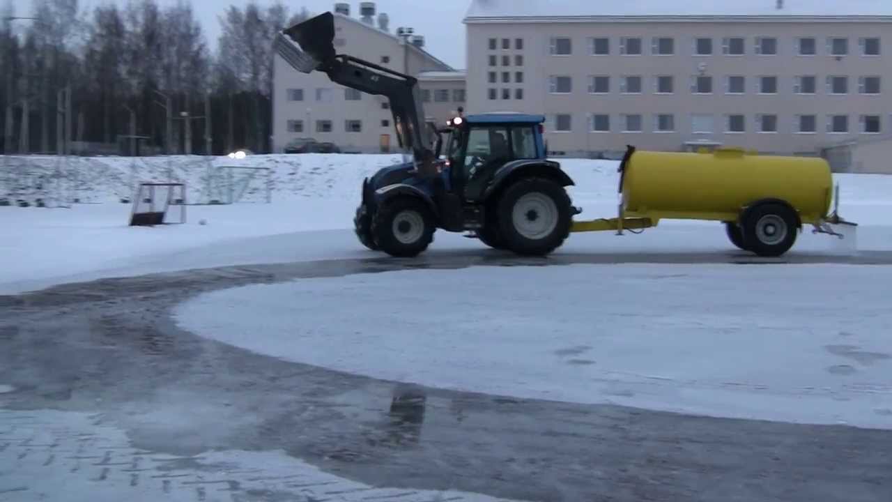 Urpolan luistinradan jäädytys