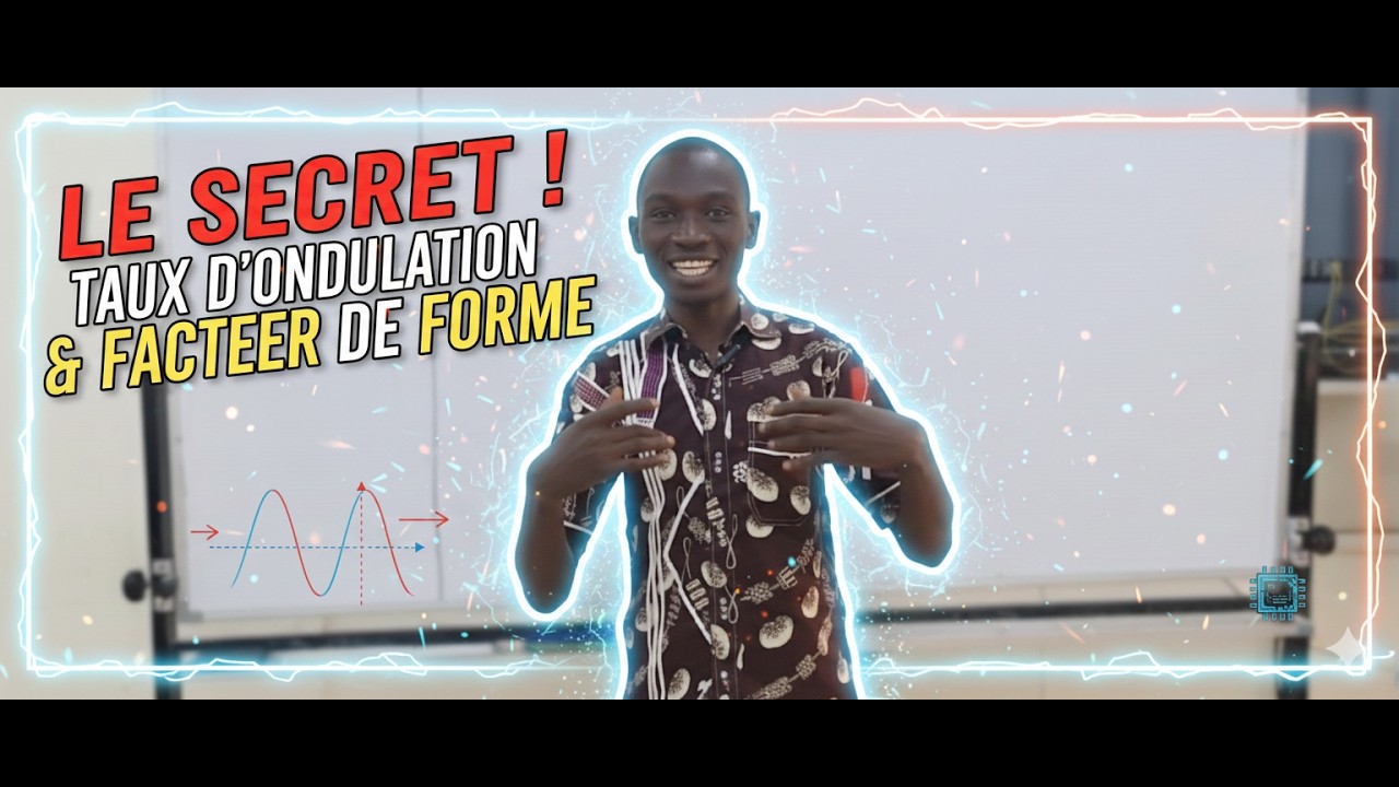 Taux d’Ondulation & Facteur de Forme EXPLIQUÉS SIMPLEMENT | Ripple Factor & Form Factor Made Easy