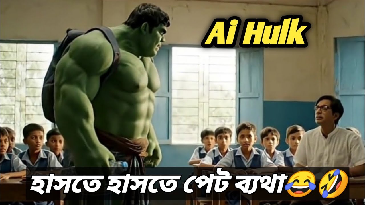 হাল্কের হাসির কান্ড!😂 Ai hulk funny video |