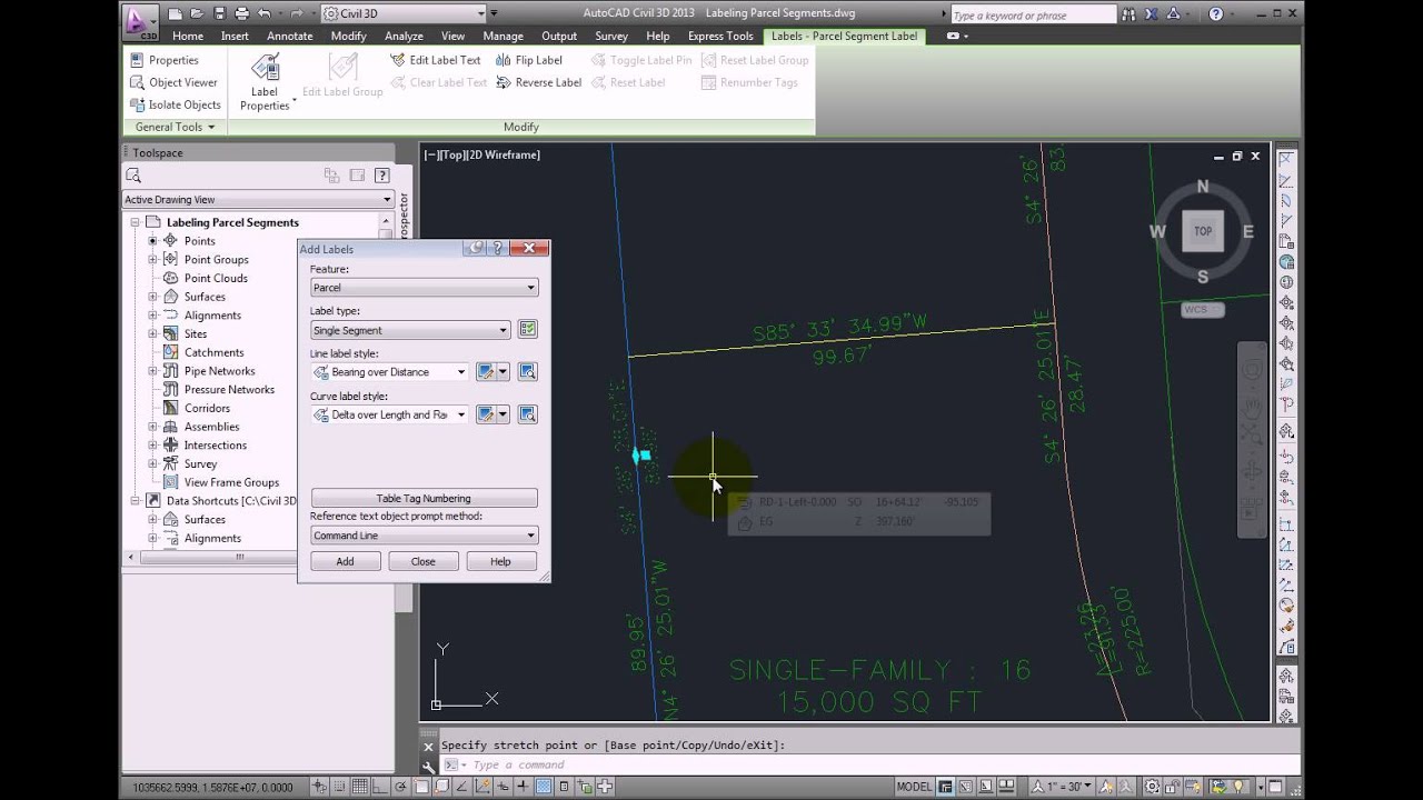 Labeling Parcel Segments