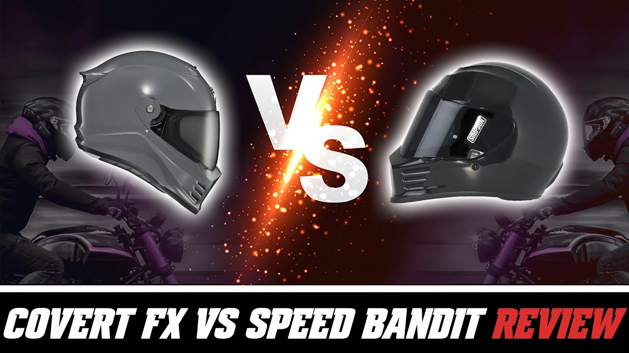 Scorpion Exo Covert FX vs Simpson Speed Bandit Helmet Review at SpeedAddicts.com