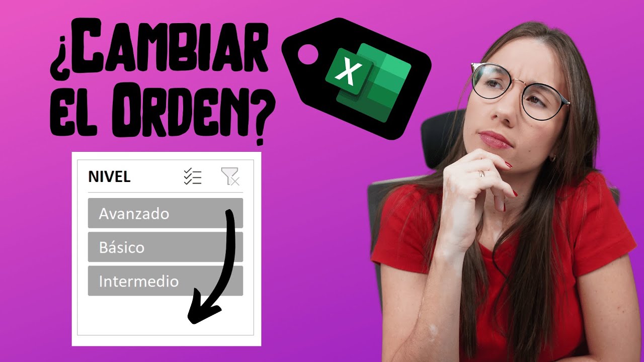 Ordena como quieras los datos en una Segmentación de Tabla Dinámica en EXCEL.