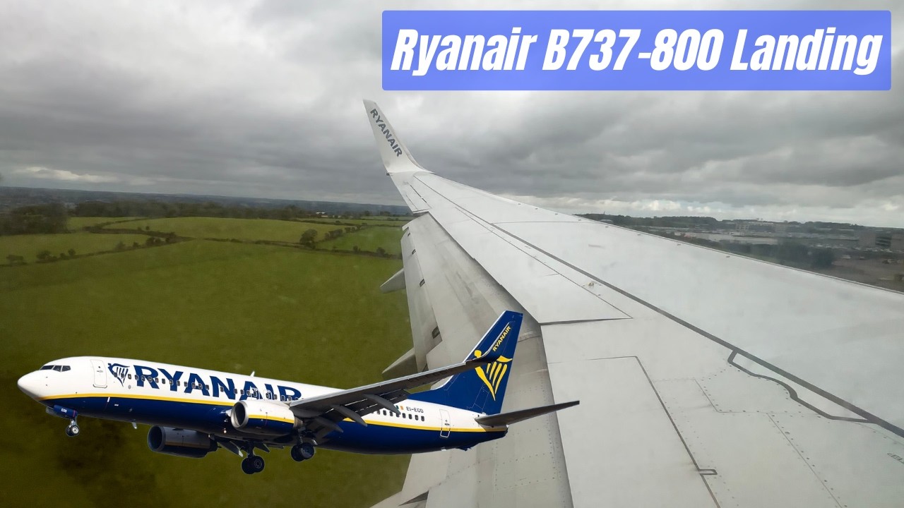 Ryanair Boeing 737-800 Landing at Cork