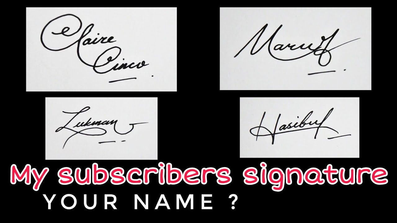 Subscribers name signature | Thanks❤ | Anup calligraphy |