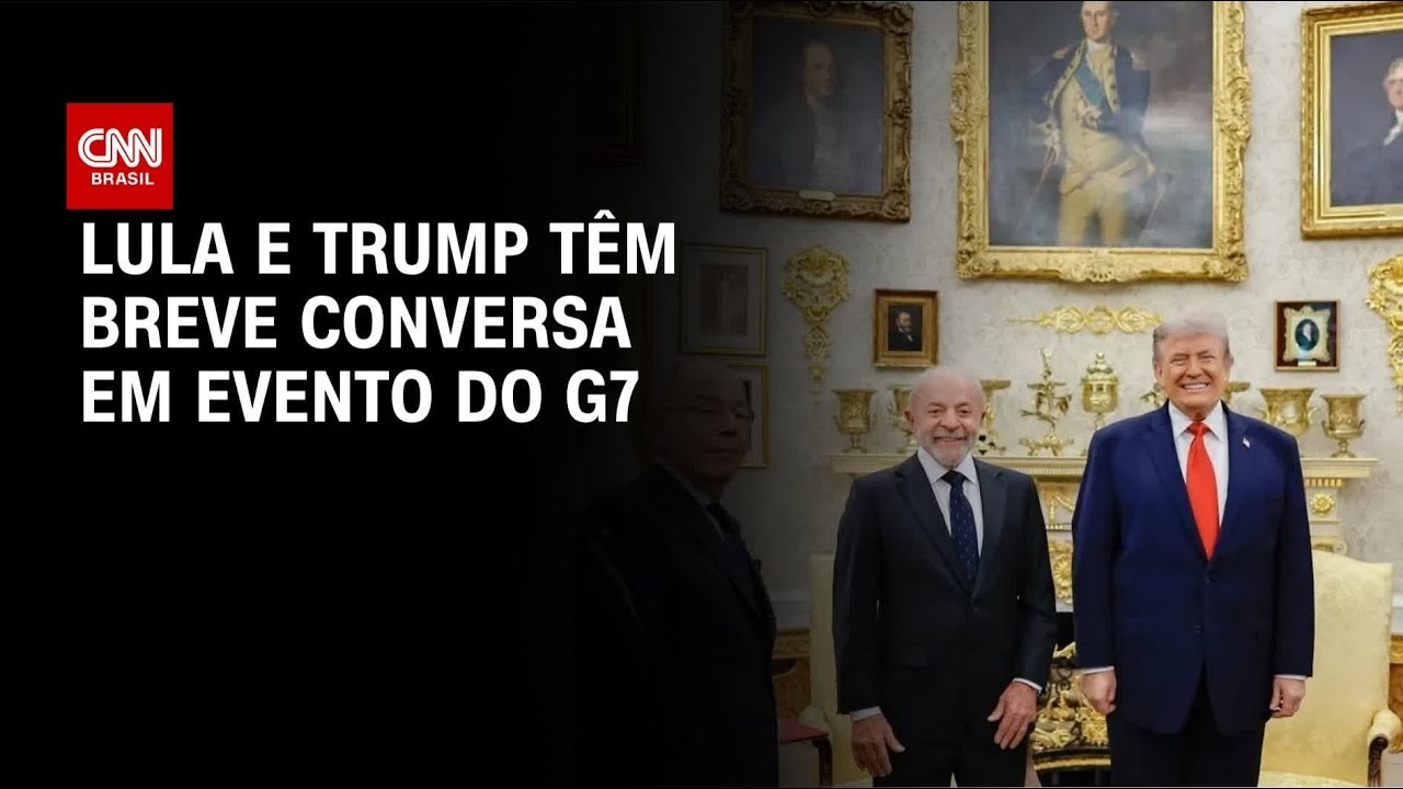 Lula e Trump se cumprimentam no G7, mas n&atilde;o acontece reuni&atilde;o | BASTIDORES CNN