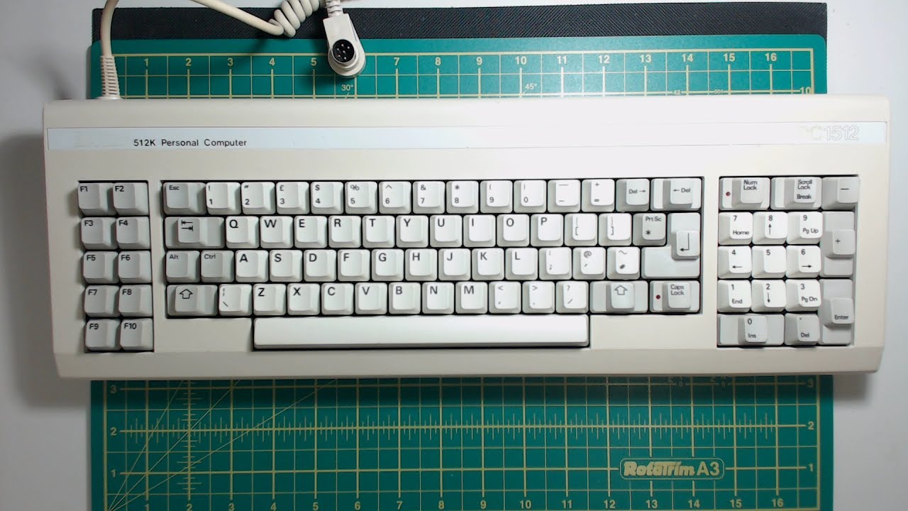 Amstrad Acorn PC-1512 Keyboard Teardown Cleanup, Rebuild and Sound Test