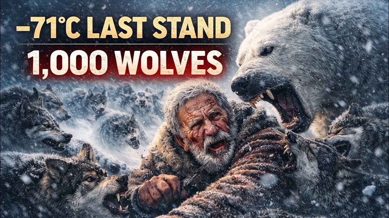 -71°C Polar Bear & 65-Year-Old Man vs 1,000 Wolves | The Last Arctic Stand