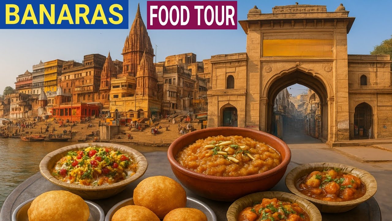 Banaras Street Food Tour / Famous Baati Chokha Restaurant in Banaras, Paan, Lassi, Mangru Samosa