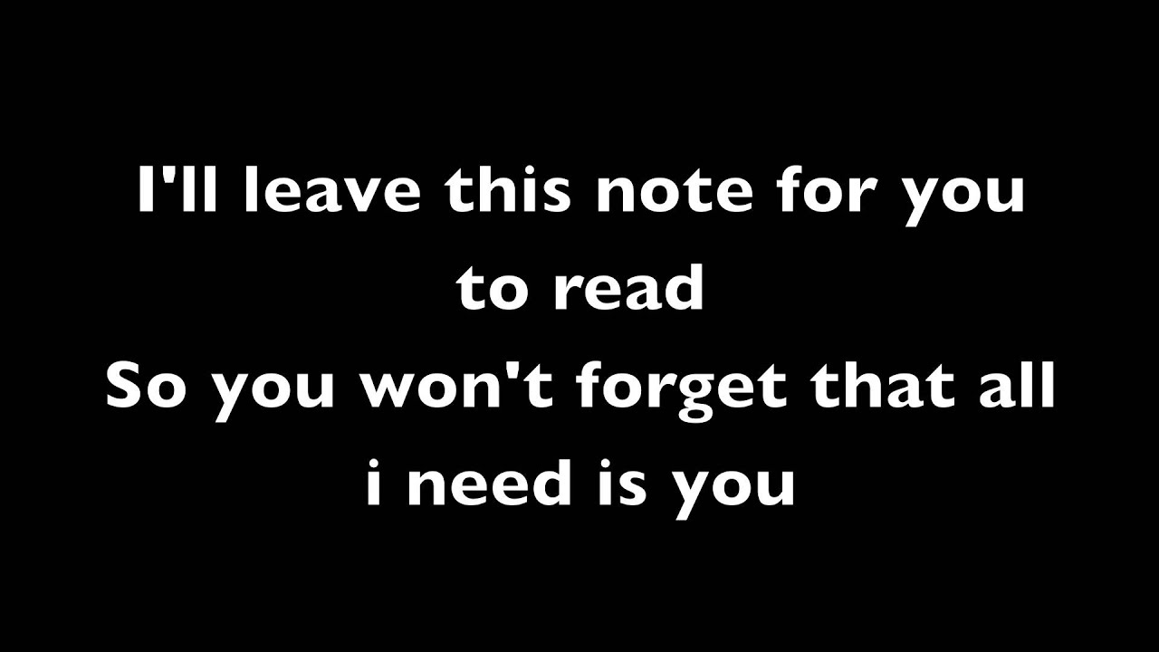 Never Too Late - Secondhand Serenade w/ Lyrics