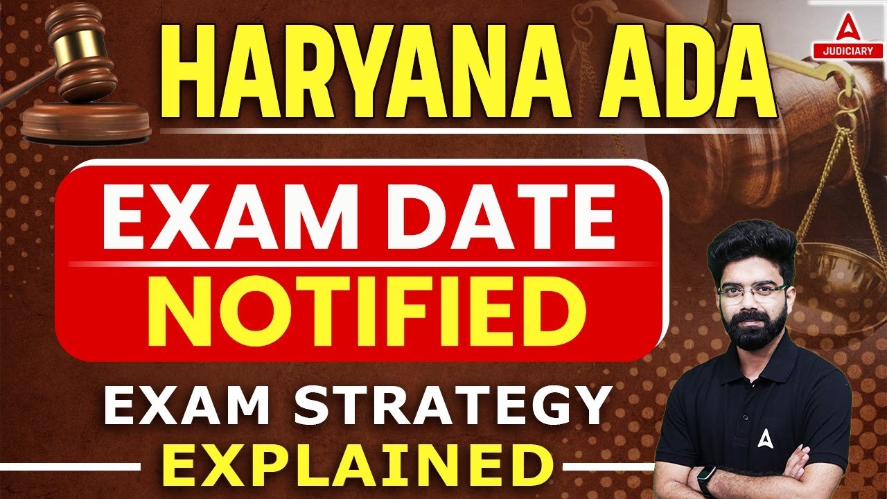 Haryana ADA Exam Date 2023 OUT | How to Crack Haryana ADA Exam | Preparation Strategy