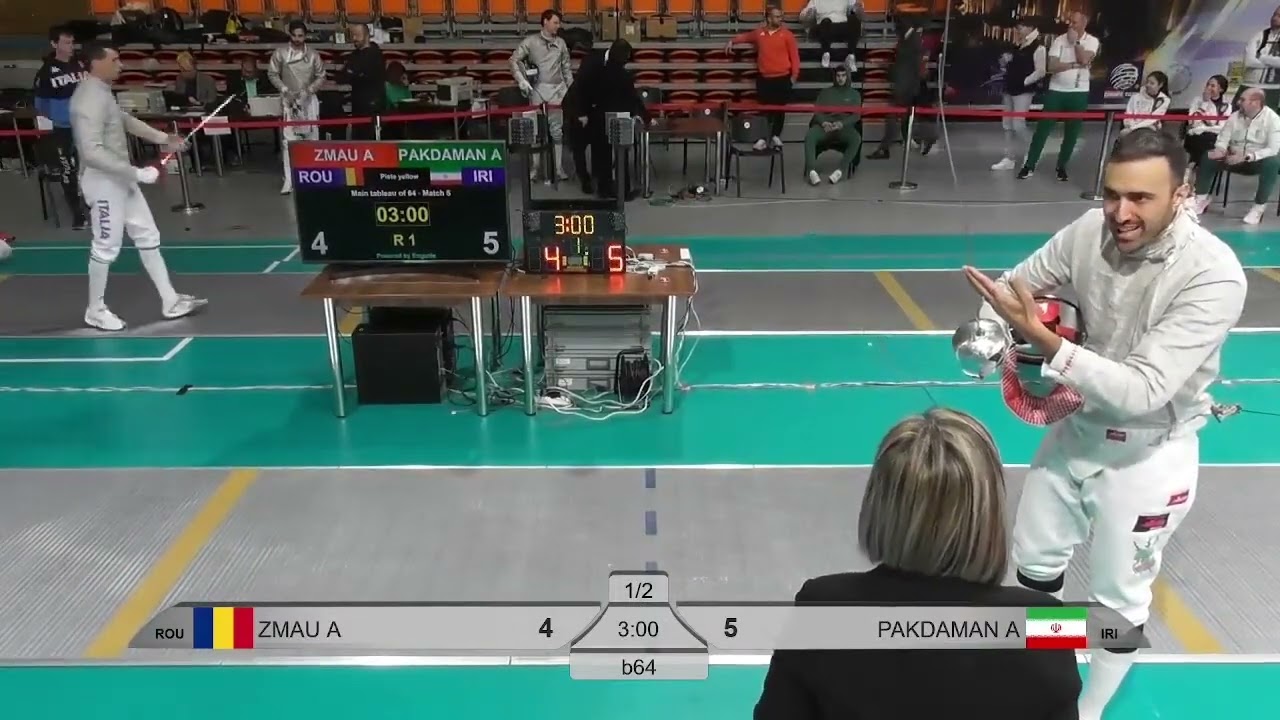 Plovdiv World Cup 2025 SMS - L64 - Theo Zmau ROU v Ali Pakdaman IRI