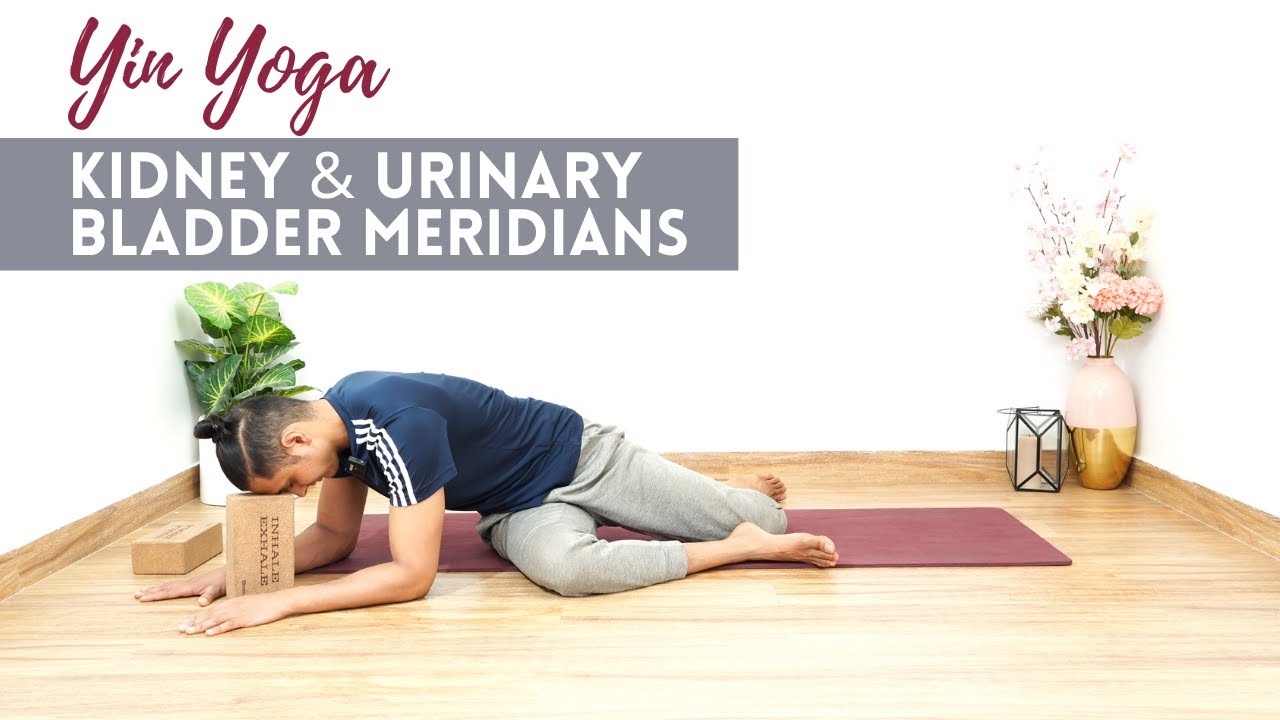 1 Hour Yin Yoga - Kidney & Urinary Bladder Meridians | Inner Thighs & Spine | Bodsphere