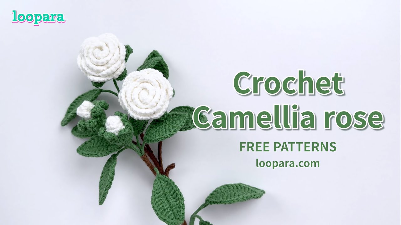 Crochet Camellia Flower - Free Pattern