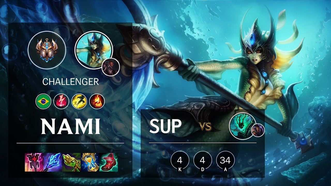 Nami Support vs Thresh - BR Challenger Patch 11.22