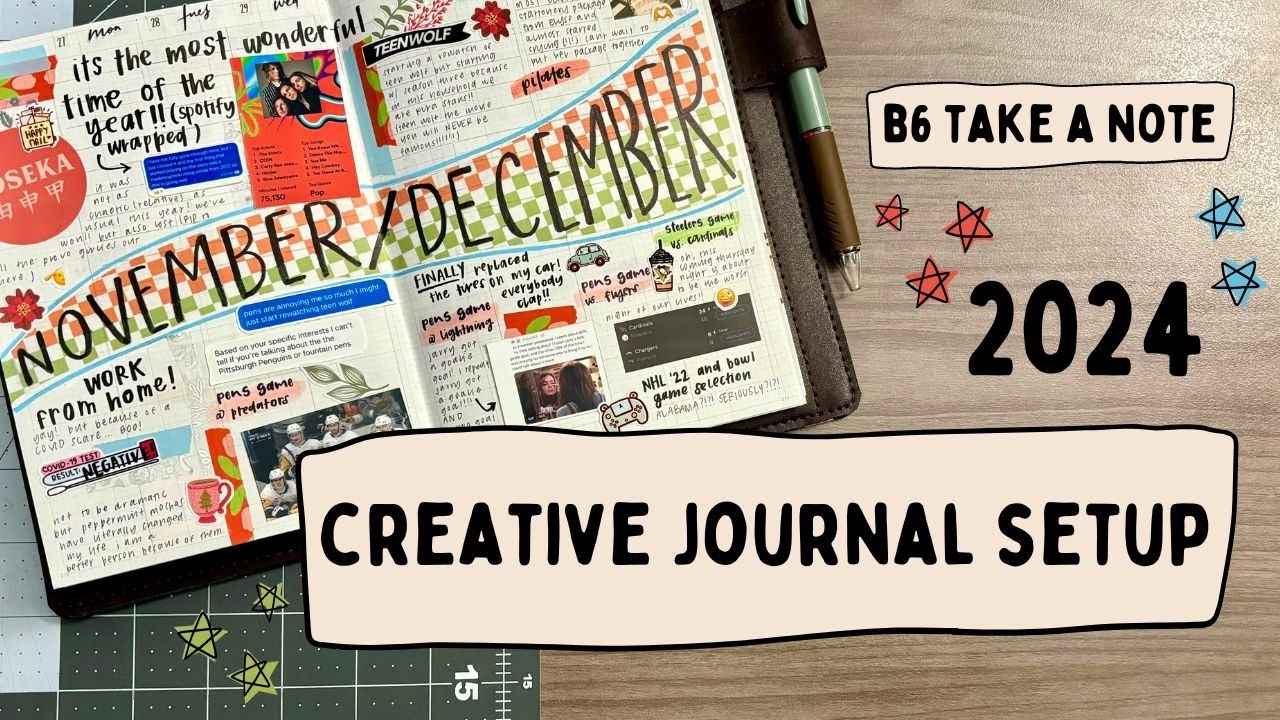 2024 creative journal setup + flipthrough ✨ // b6 take a note planner (medium)