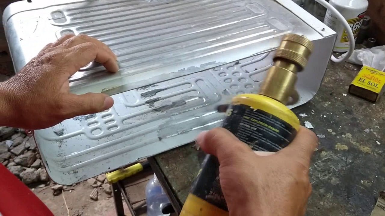 Como Reparar Nevera Con Perforación En El Evaporador (Soldada del evaporador)
