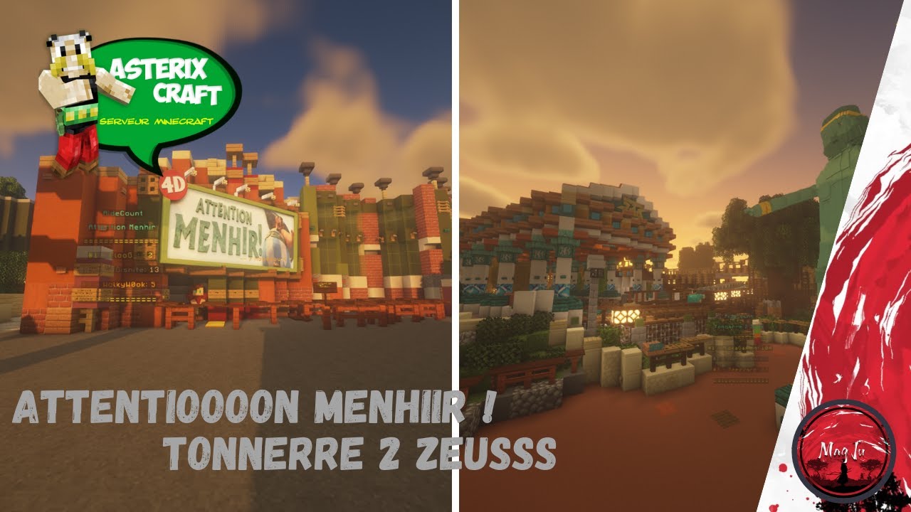 ASTERIXCRAFT | On fait Attention Menhir et Tonnerre 2 Zeus sur Minecraft