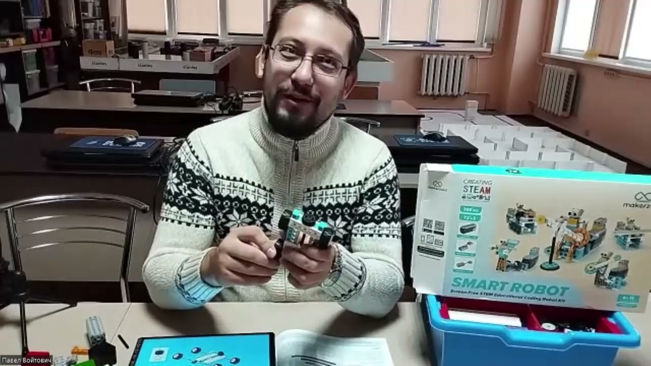 Обзор интеллектуальных возможностей конструктора Makerzoid Smart Robot - работаем с датчиками