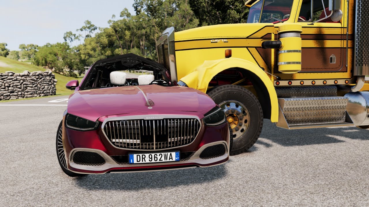 Dangerous Crossroad Crashes 5 - BeamNG Drive
