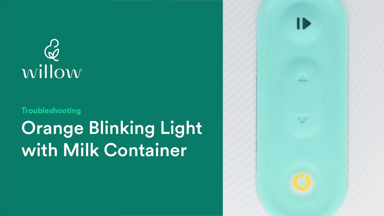 Orange Blinking Light (Milk Container)