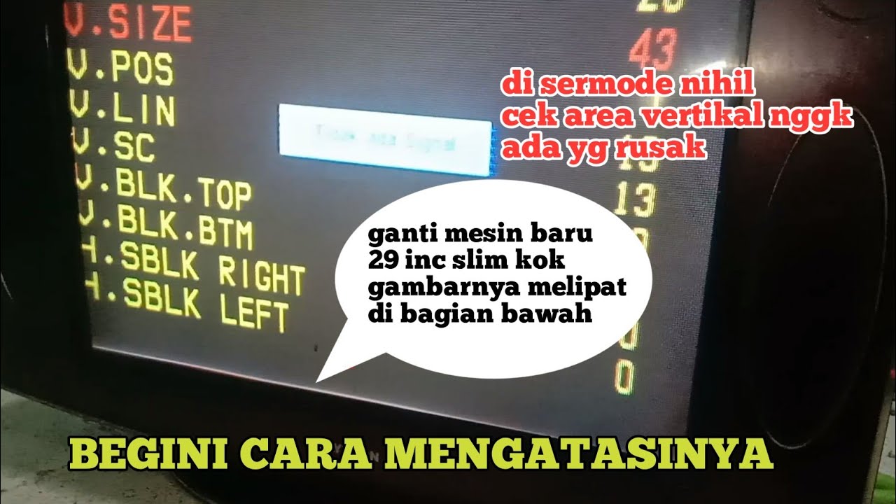 Cara mengatasi gambar melipat dibagian bawah setelah ganti mesin universal