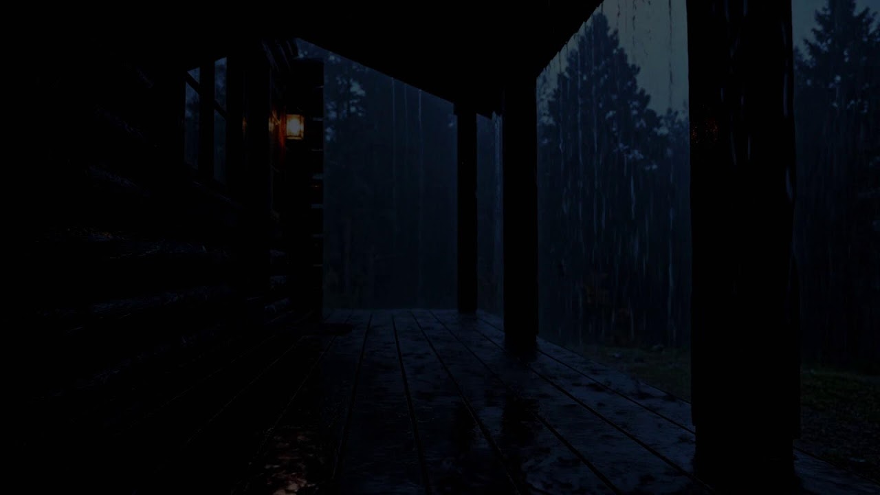 🔴 Endless Rain at the Cabin 🌧️ Eerie Relaxing Sleep Ambience (No Thunder)