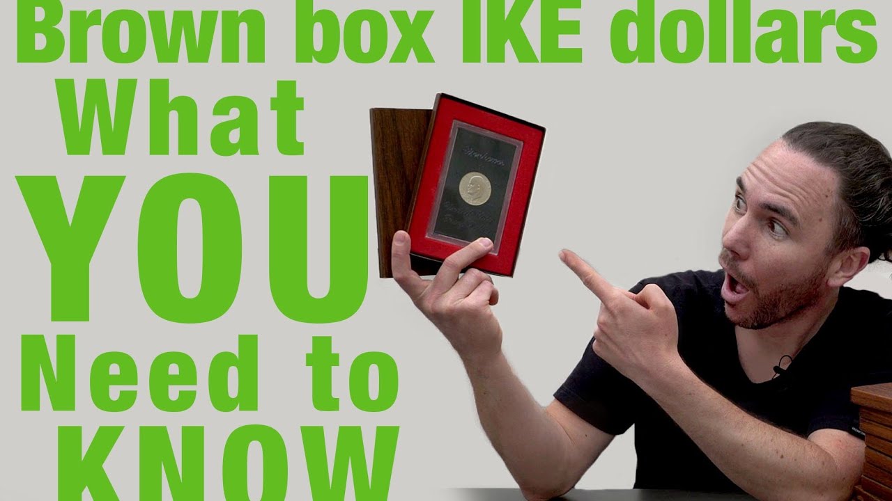Eisenhower dollars!  Brown box Ikes.  40% silver Proof Ike dollars!