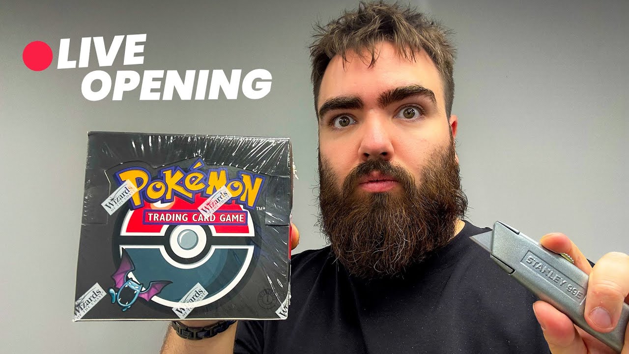 Opening a VINTAGE Team Rocket Booster Box LIVE! (1st Edition!)