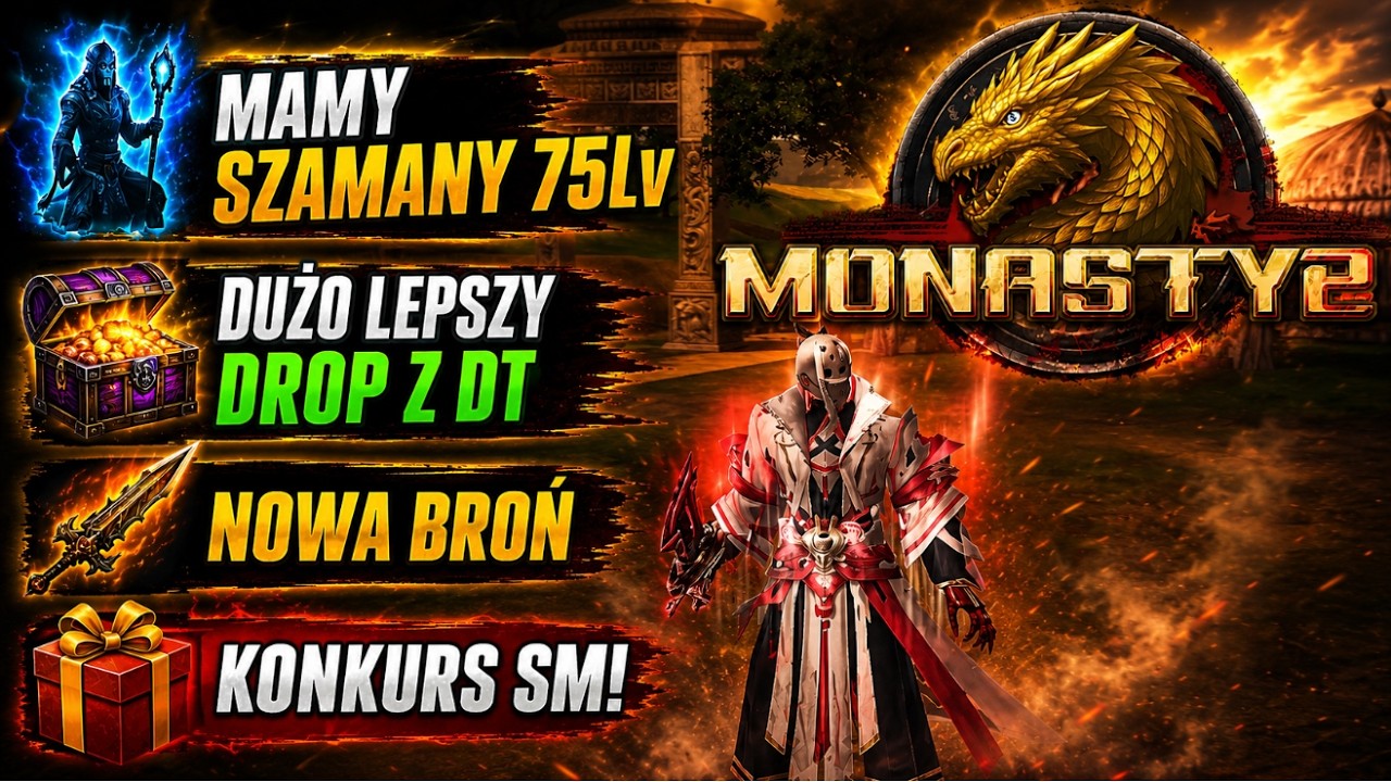 MONASTYR2.PL #8 - New and Improved DT | Leveling Shaman to 75 | New Weapon + SM Giveaway
