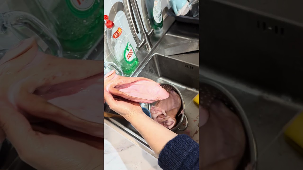 🟢Cook pigs ears, clean 酱猪耳朵#shortvideo #food#kitchen #cooking