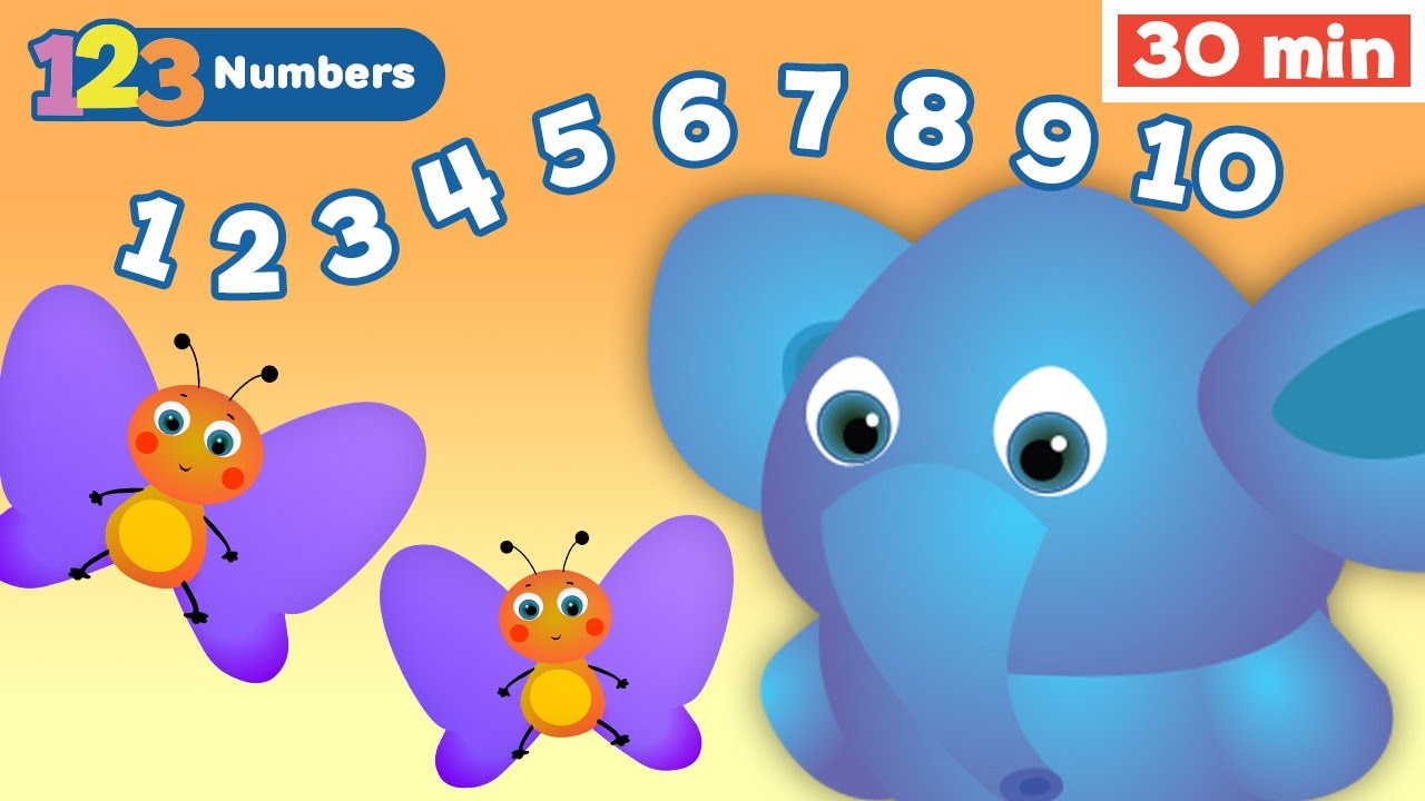 Learn Numbers w Funny Animals for Toddlers | Count 1 -10 | Numbers around the Globe | Fun Counting
