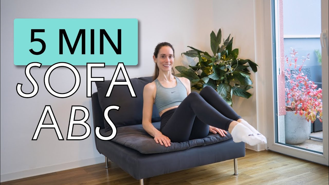 5 MIN SOFA ABS SIXPACK WORKOUT FÜR ANFÄNGER