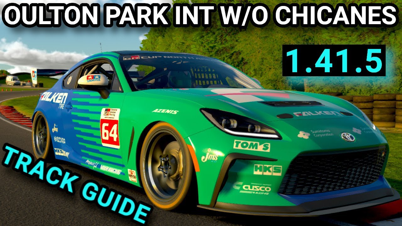 Руководство по трассе Oulton Park INT W/O Chicanes Toyota GR86 iRacing