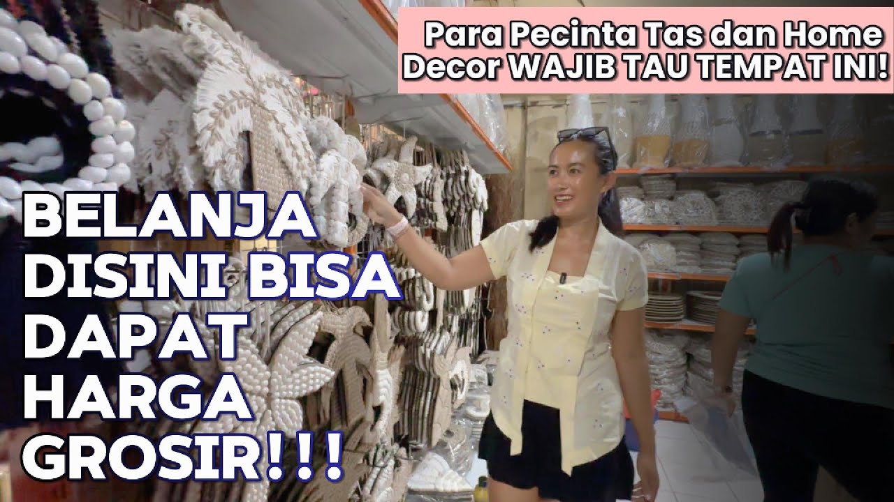 Surganya Tas dan Home Decor di Bali || Dewangga Art Shop di Pasar Seni Kumbasari, Denpasar - Bali
