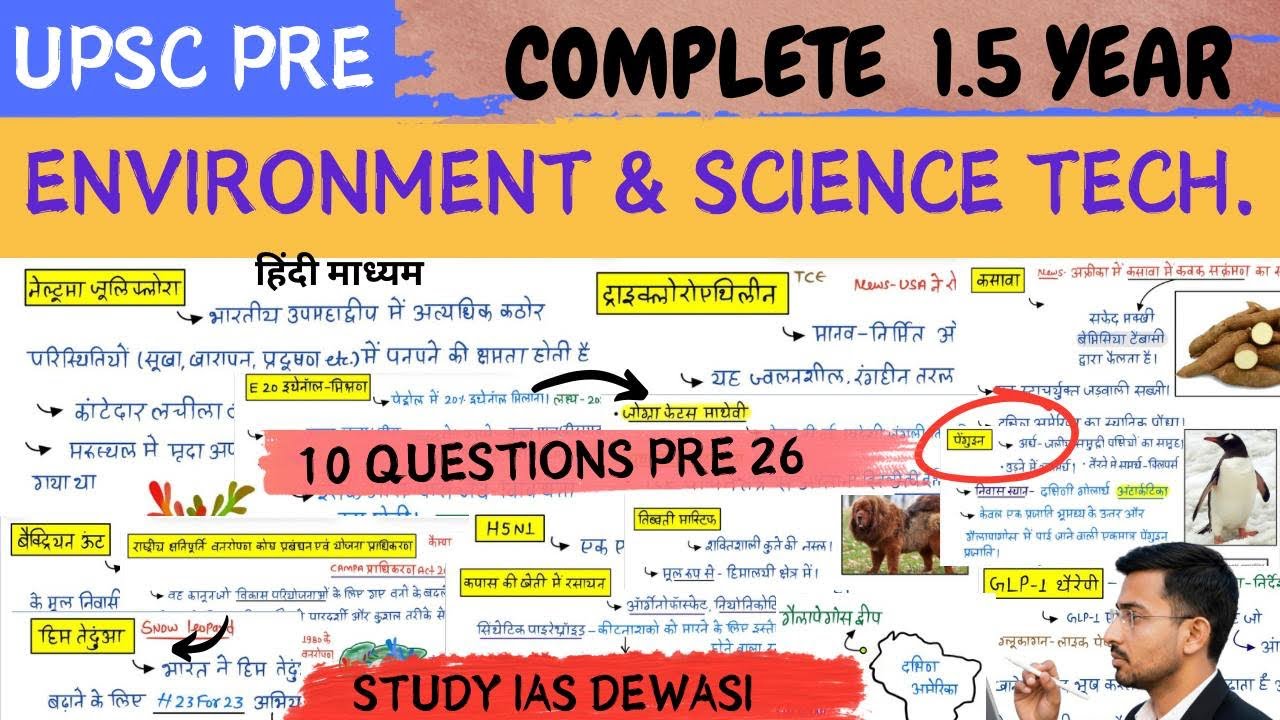Complete Environment current Affairs one shot for upsc pre 2026 / Environment for upsc pre 2026 / 