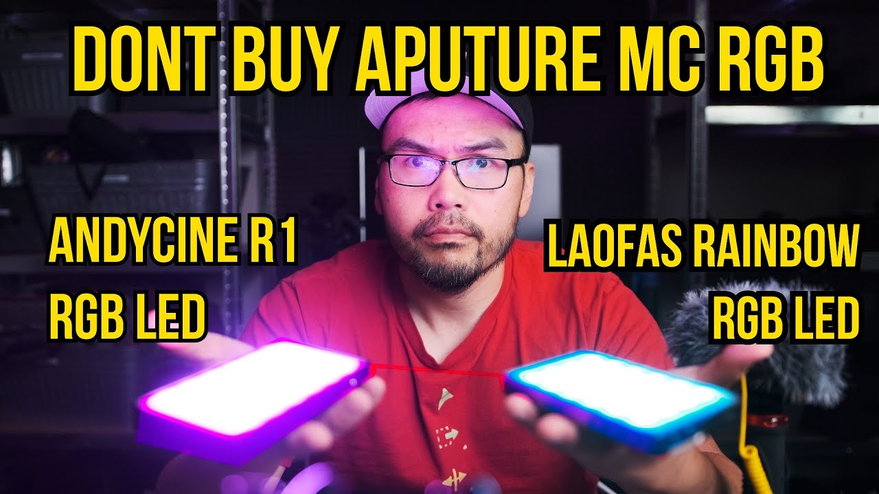 Aputure MC RGB LIGHT vs Laofas Rainbow LED vs Andycine R1. #andycineR1 #LaoFasRainbow #AputureMC