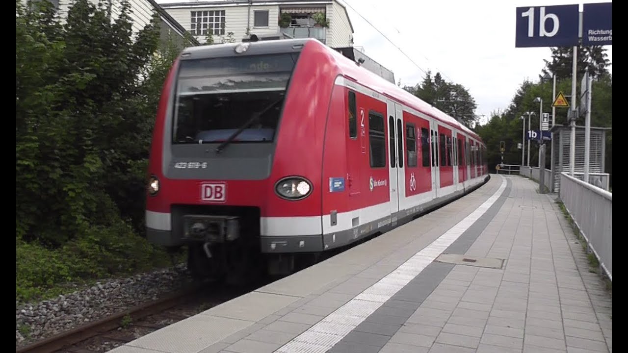 S-Bahn BR423 mal anders gesehen Grafing Stadt Richtung München