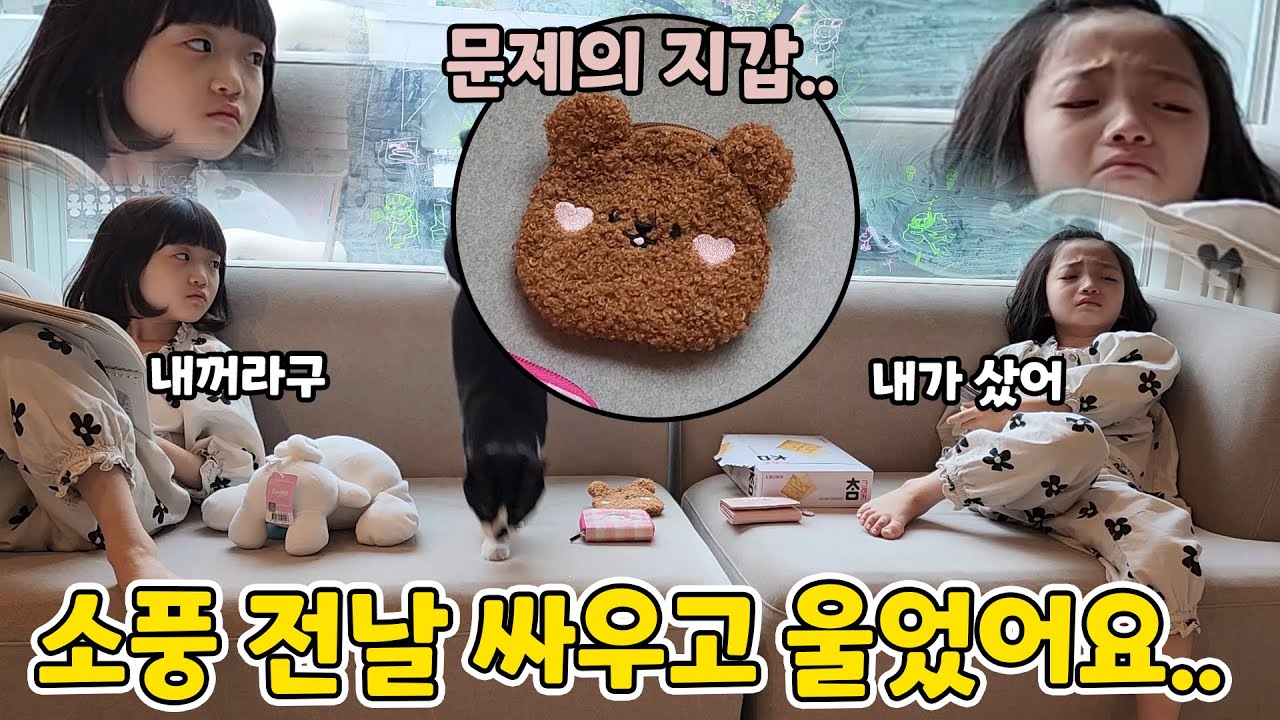 소풍가기 전날.. 지갑때문에 싸우고 울고 ㅠ,ㅠ 과연 뚜아뚜지는 첫 소풍준비를 잘 마칠 수 있을까요?