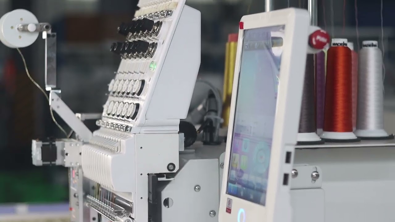 Heavy duty single head super size 500/1200mm embroidery machine with cording device