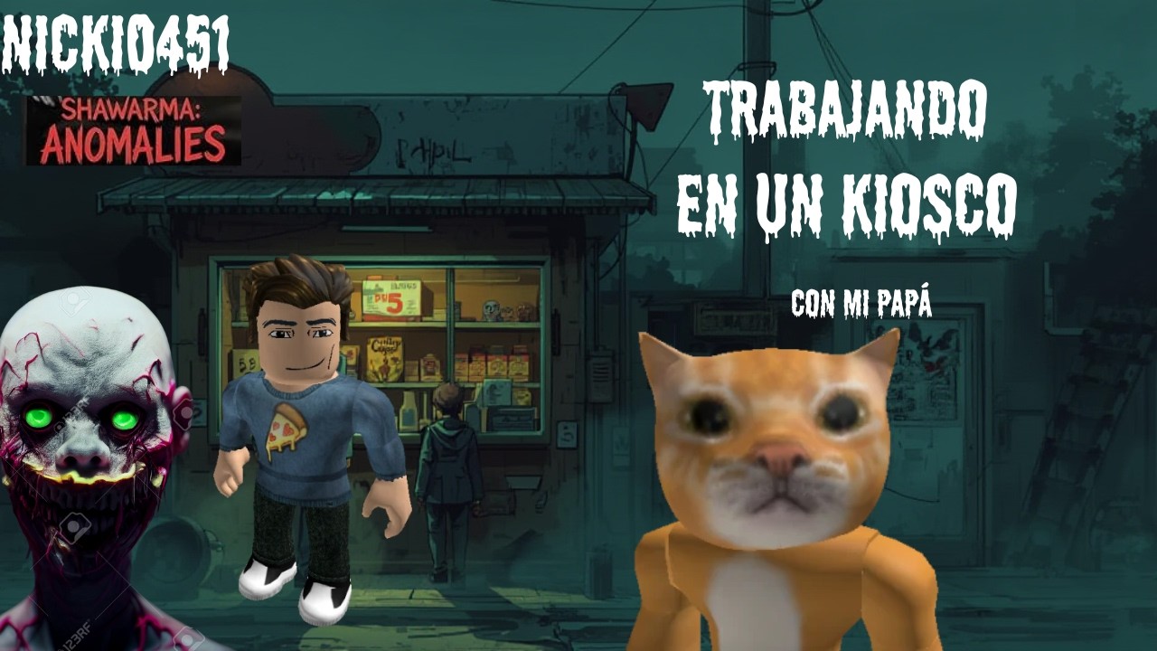 TRABAJANDO en un KIOSCO Maldito con mi PAPÁ - SHAWARMA KIOSK ROBLOX
